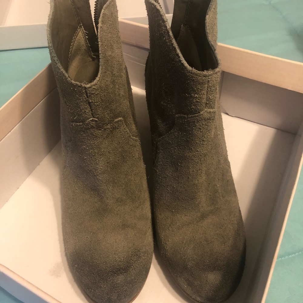 Grey Suede Short Boot - Picture 3 of 3